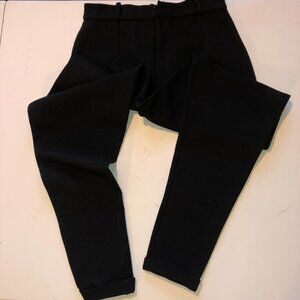 Cachet black dress pants womens size medium no pockets belt loops stretch